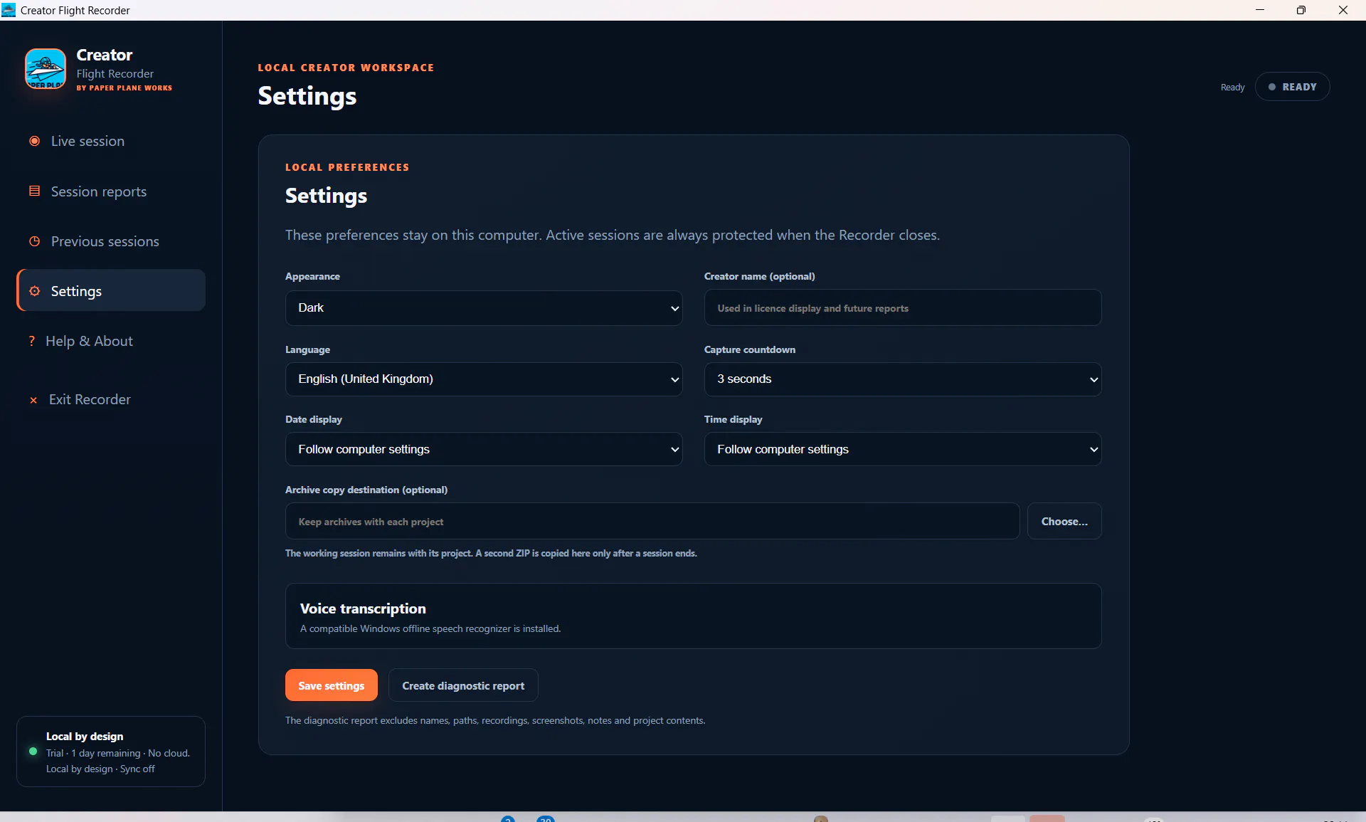 Creator Flight Recorder gallery image