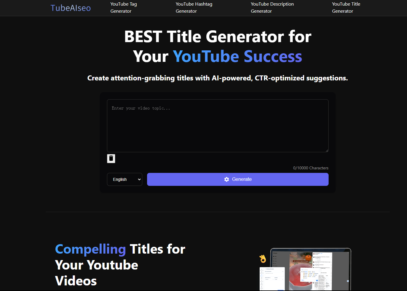 وسائط Pubeaise - عزز وجهات نظرك على YouTube مع مولد SEO AI! 5