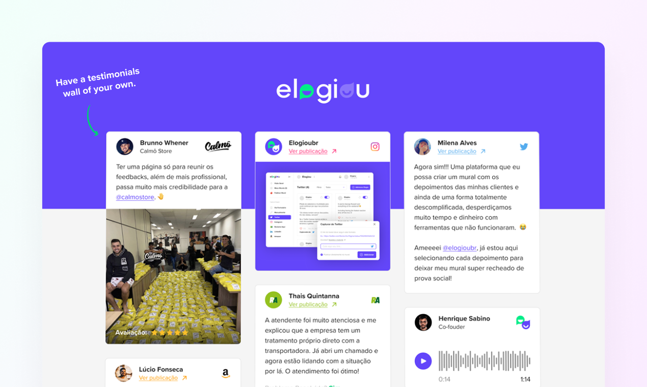 Media Memuji - Kumpulkan testimoni dalam audio, video, teks dan rangkaian sosial 6
