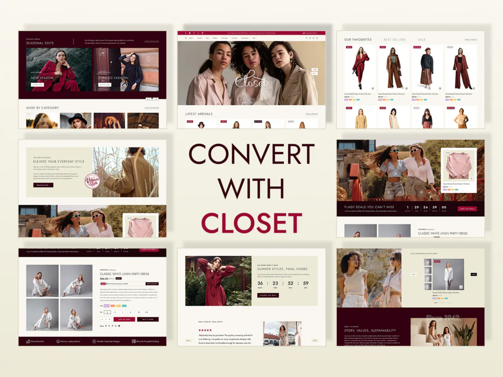Closet Fashion Shopify Theme screenshot 2