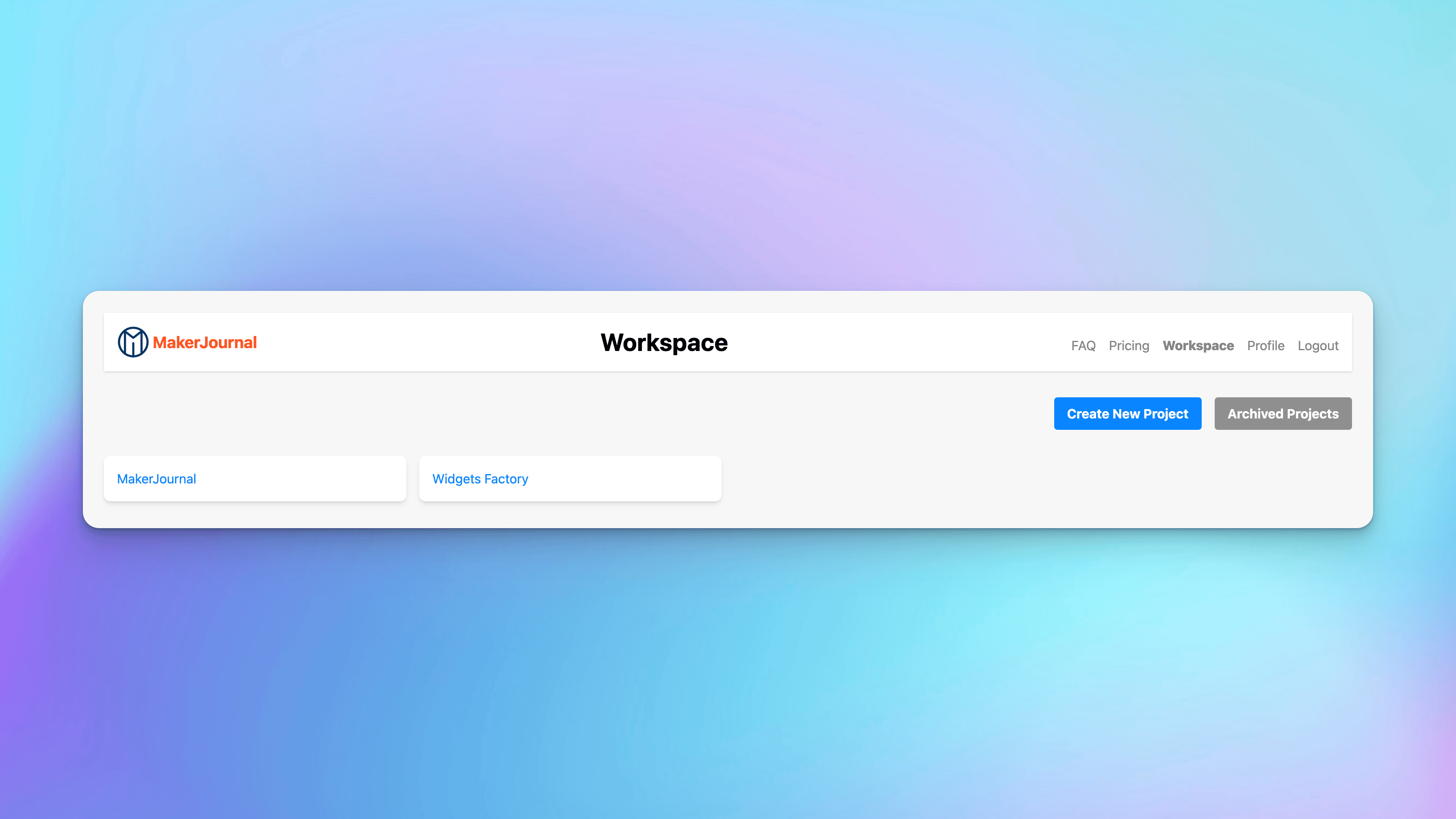 MakerJournal gallery image