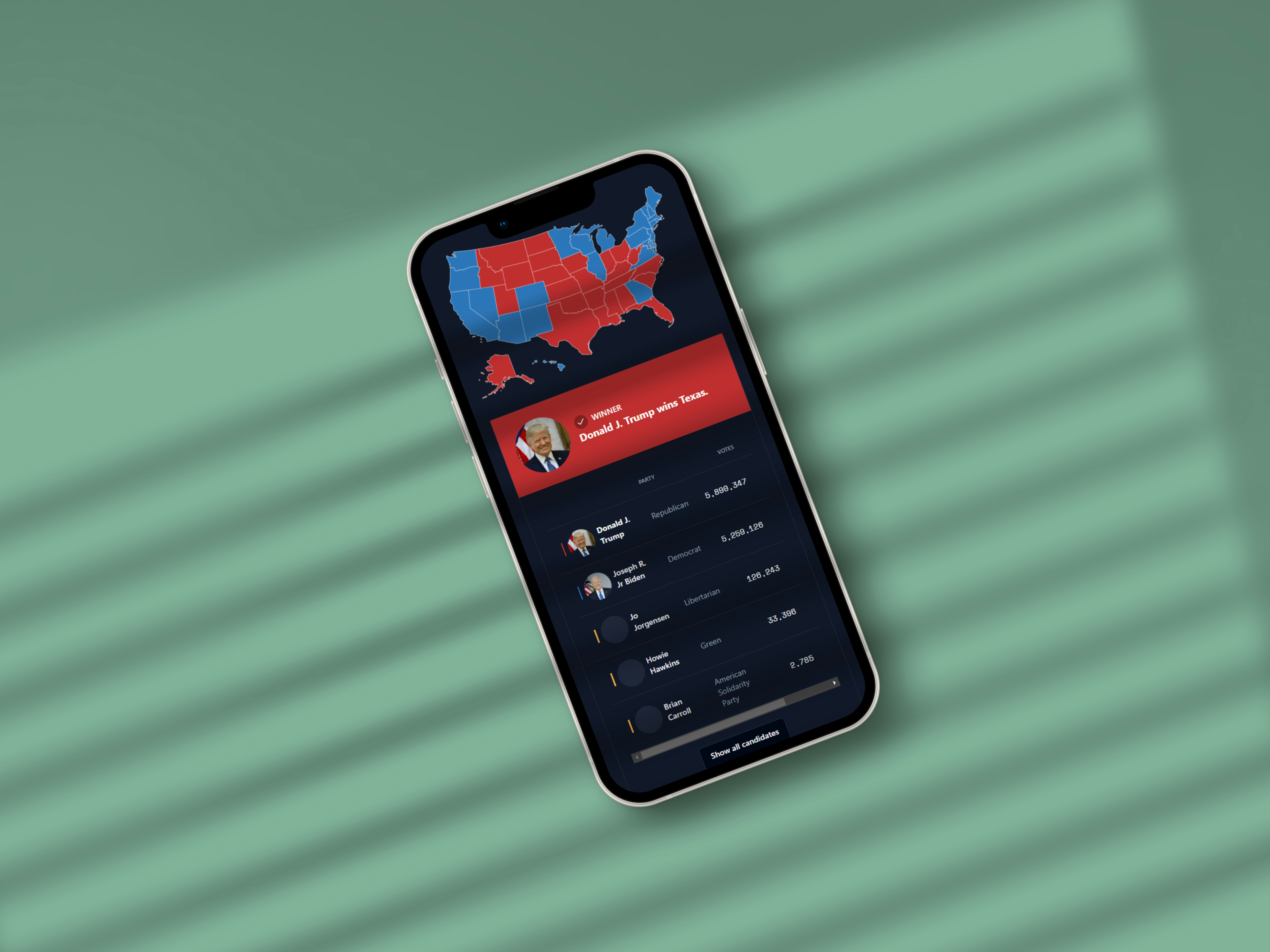 ElectMap USA - 2024 년 각 미국 주가 어떻게 투표 할 것인지 예측하십시오 미디어 3