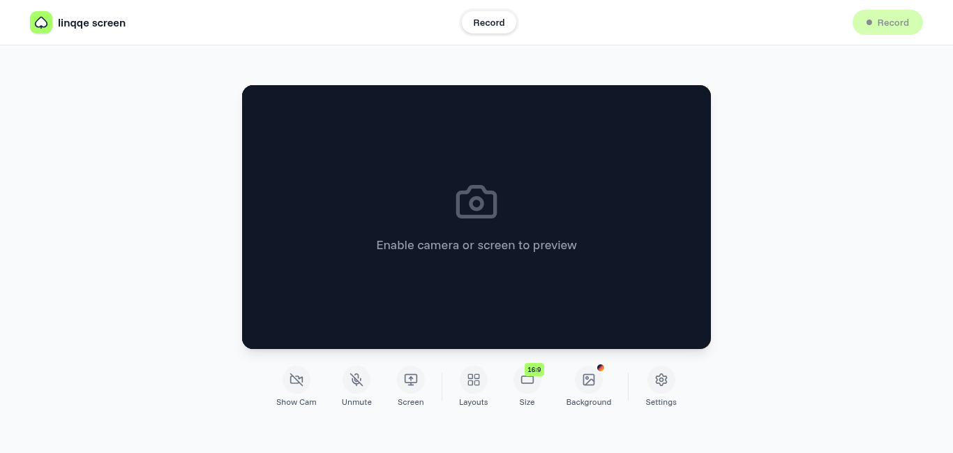 Linqqe Screen - Main product screenshot demonstrating key features and user interface