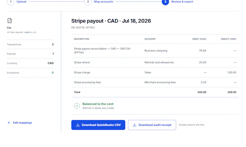 PayoutBridge screenshot 2