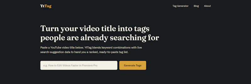 YtTag screenshot 1