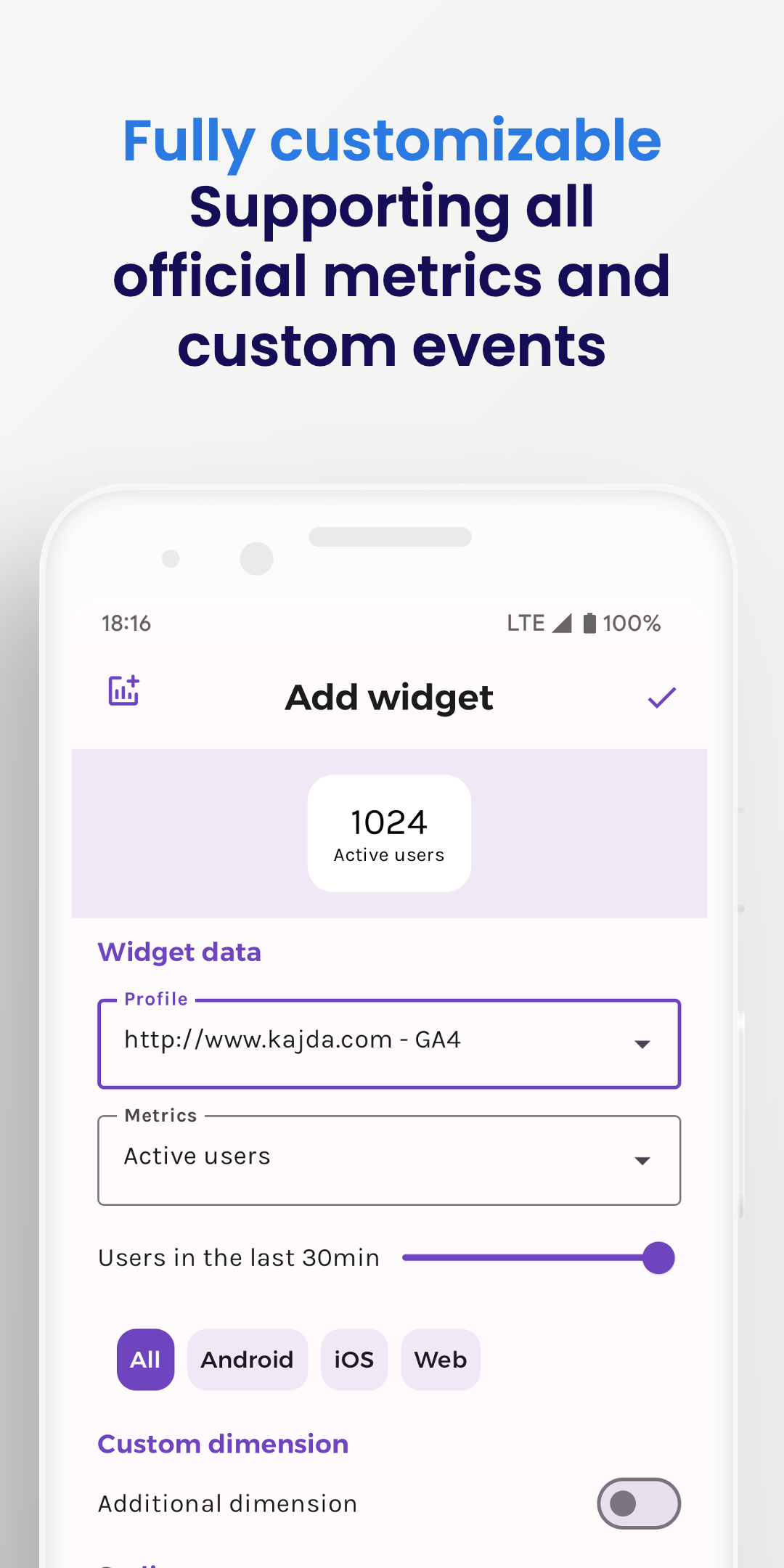 Widgets e alertas de análise para Android media 7