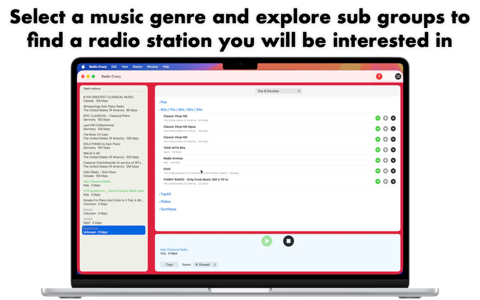Radio Crazy - Stream Music screenshot 4