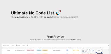 Ultimate No Code List gallery image