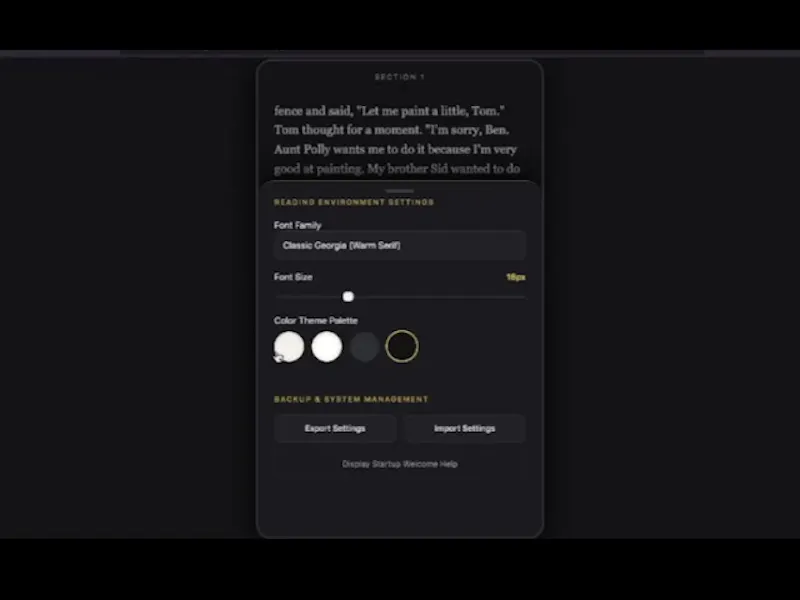 SReader screenshot 1 (video preview)