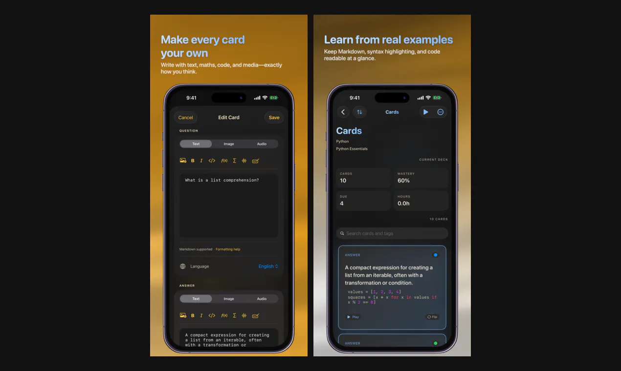 JustFlip! — Flashcards app gallery image