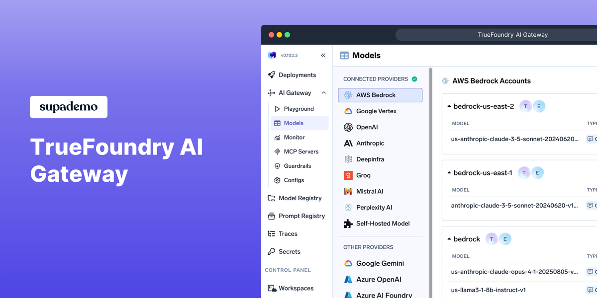 TrueFoundry AI Gateway gallery image