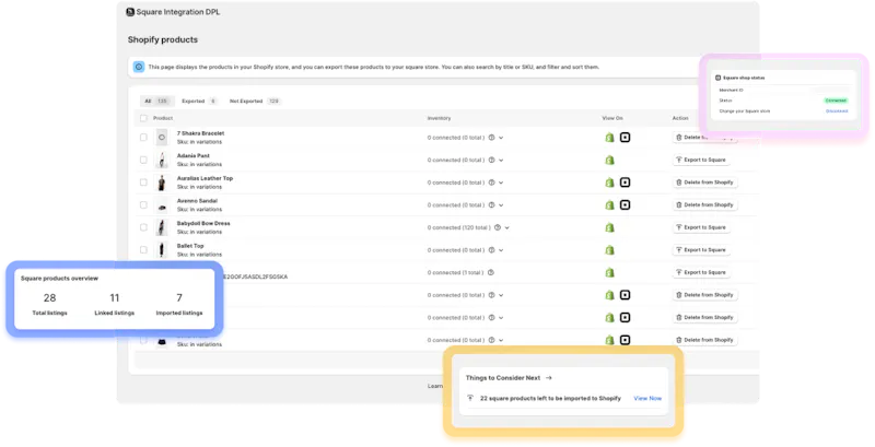 Shopify Square Integration DPL screenshot 2