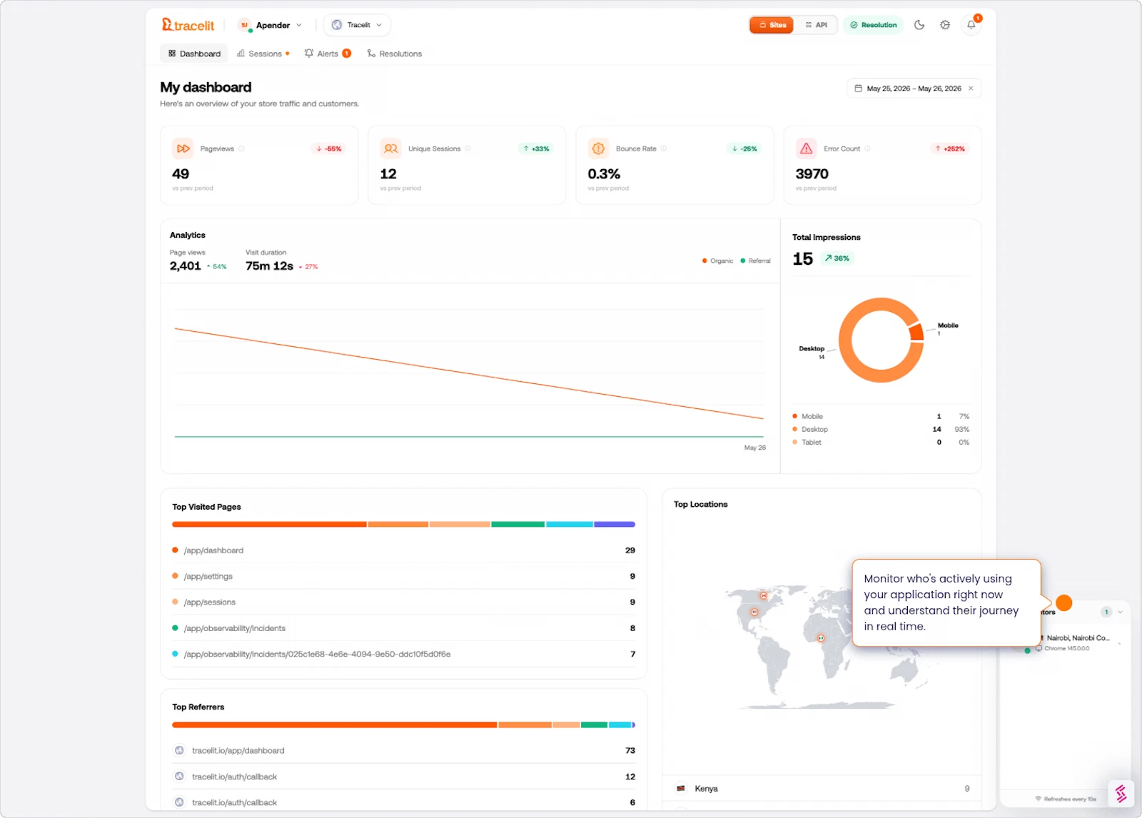 Tracelit screenshot 4