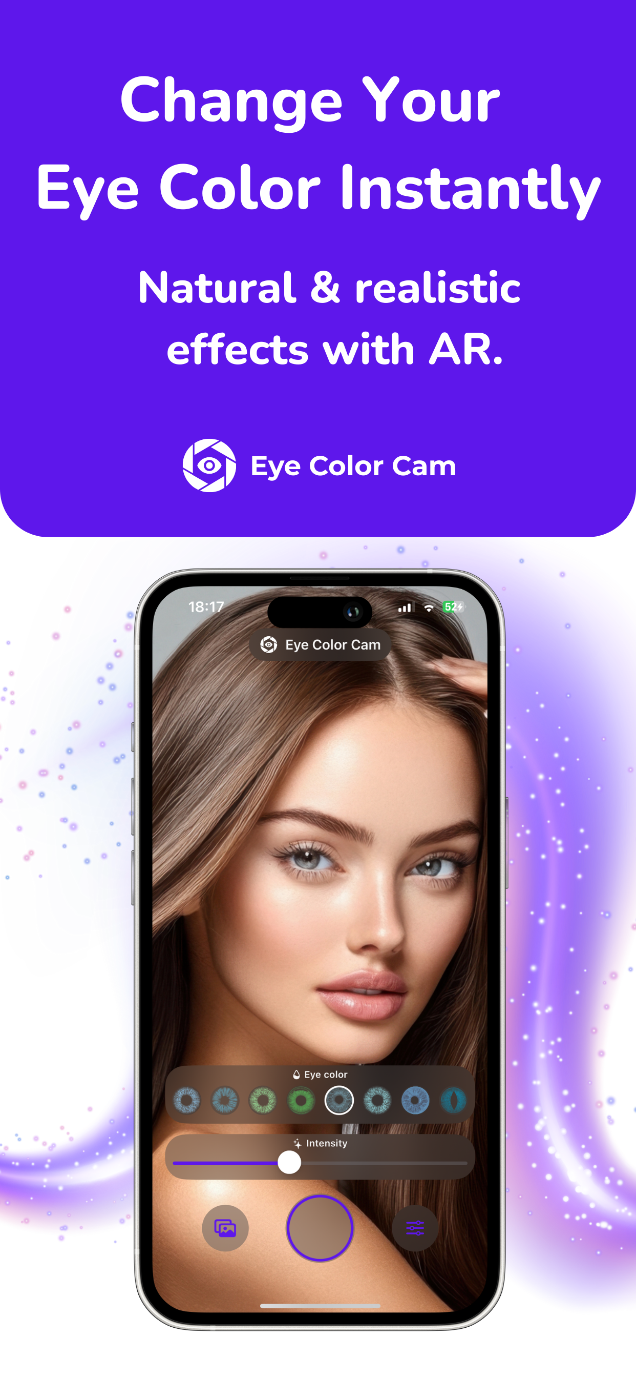 Média Came de couleur des yeux - Changez votre couleur pour les yeux instantanément avec AR 1