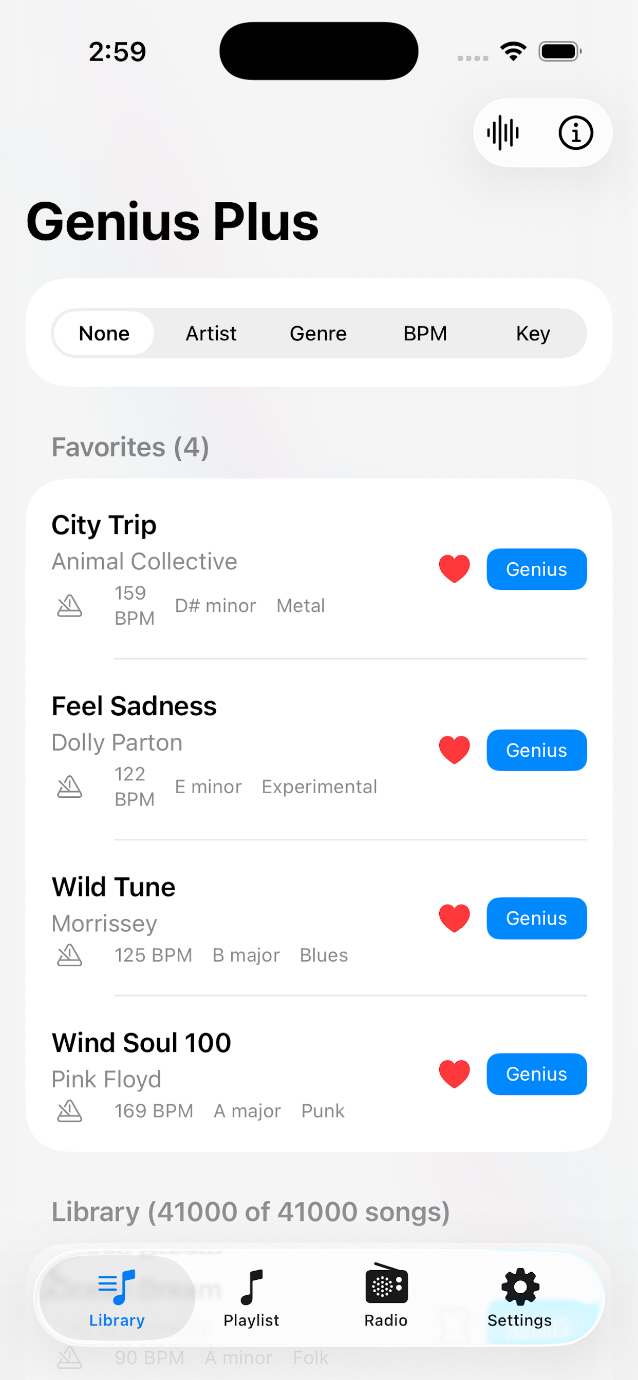Genius Plus - Screenshot 3 showing product features and functionality