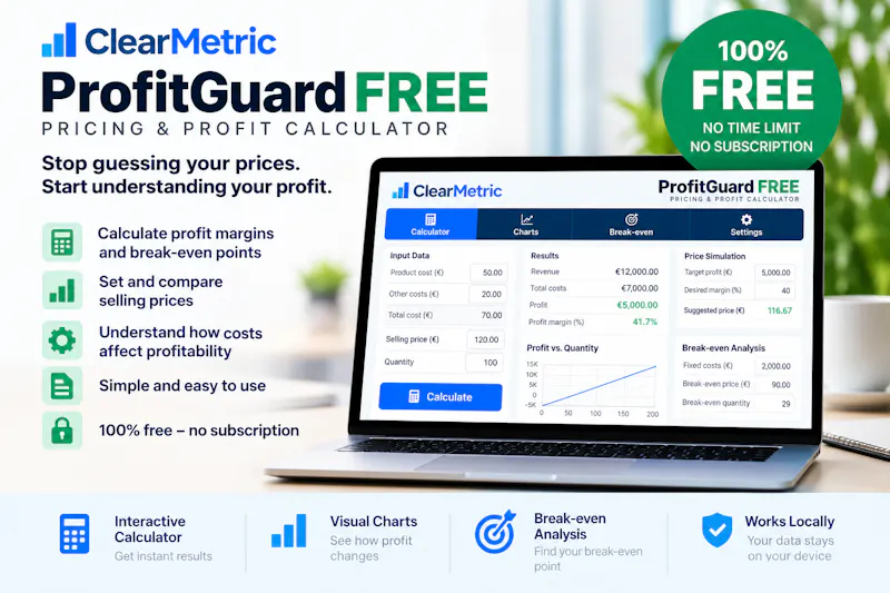 ClearMetric ProfitGuard FREE screenshot 1