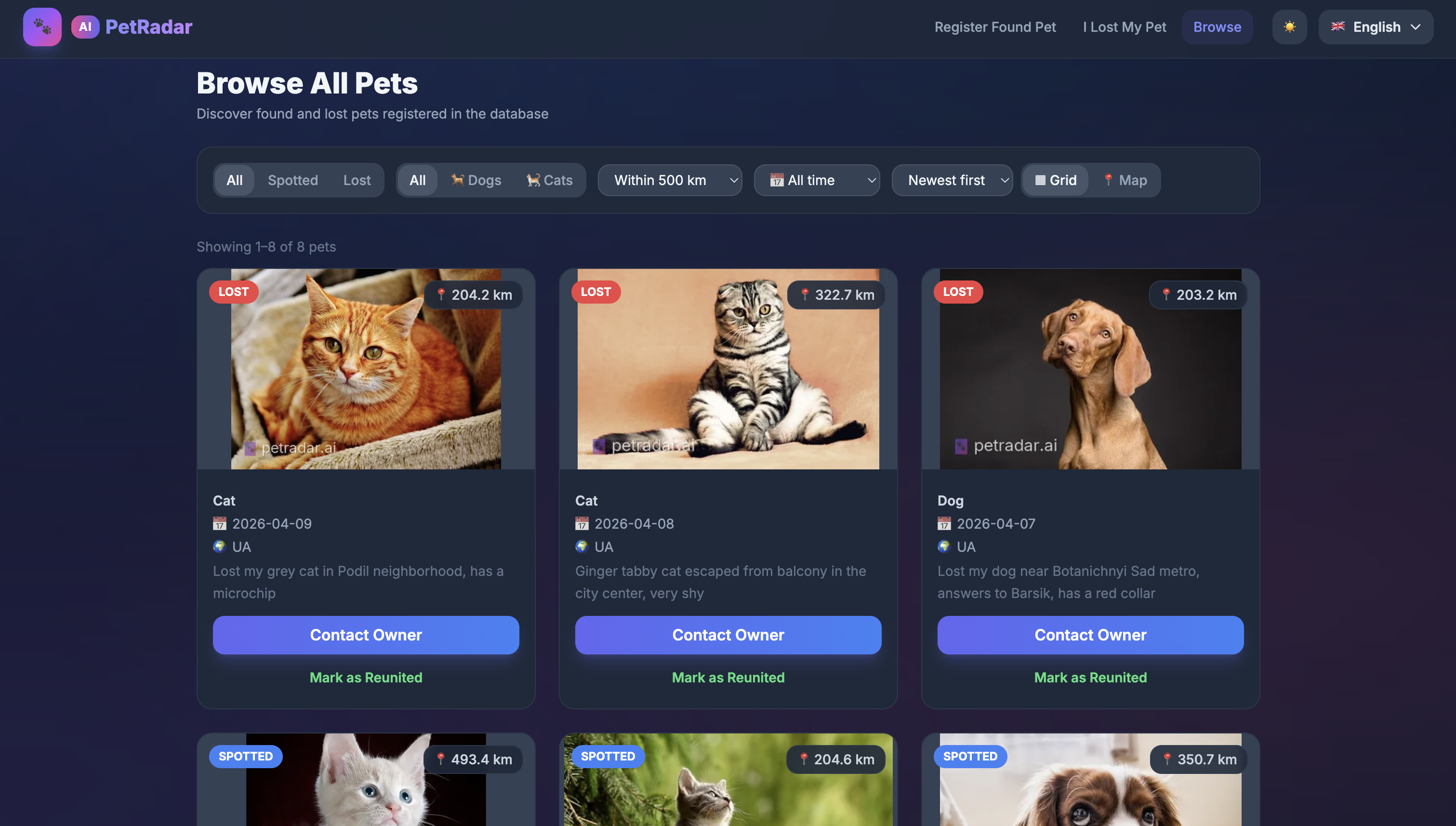 PetRadar gallery image