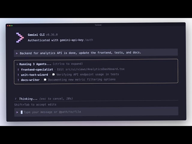 Subagents in Gemini CLI gallery image