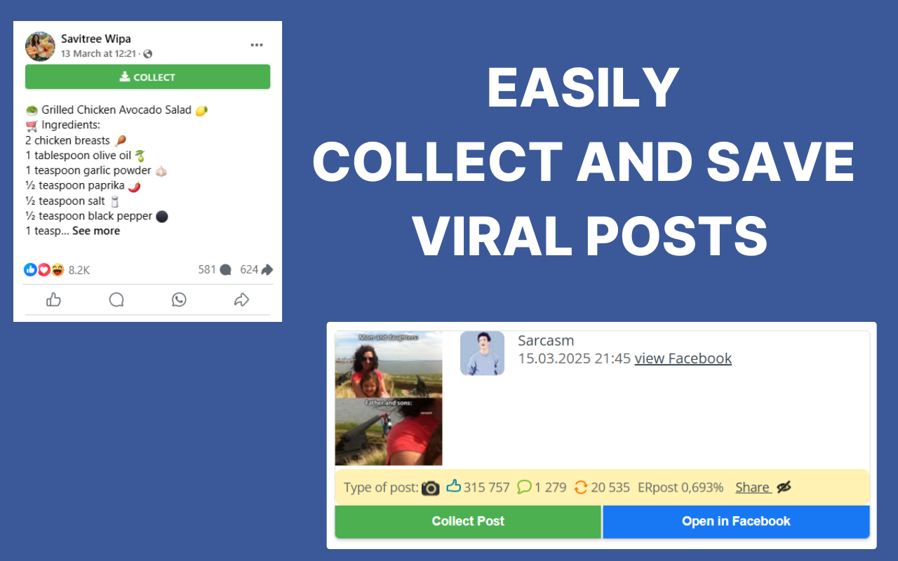 Virale helper - Virale post -verzamelaar media 2