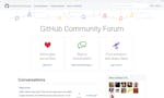 GitHub Community Forum image