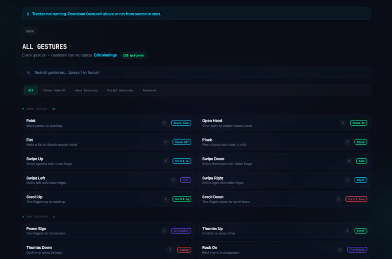 GestureV screenshot 2