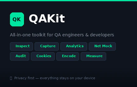 QAKit screenshot 2