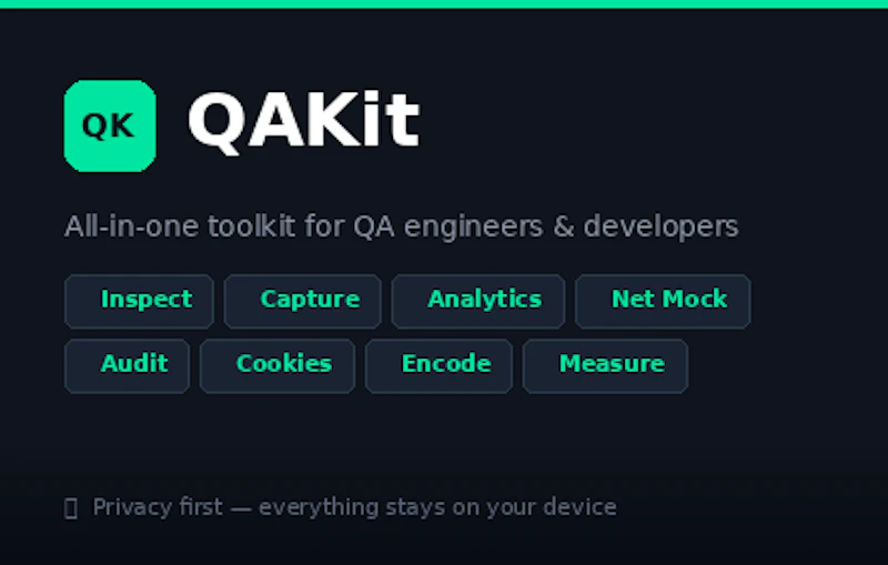 QAKit screenshot 2