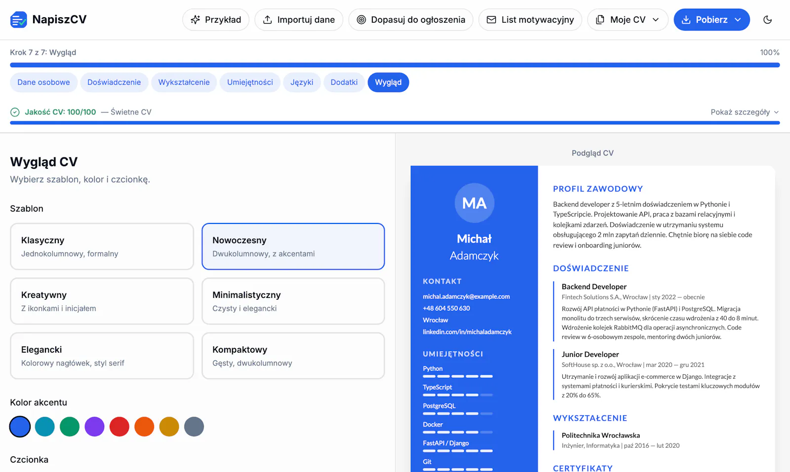 NapiszCV screenshot 7