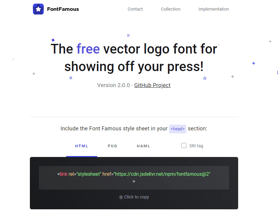 Font Famous Image
