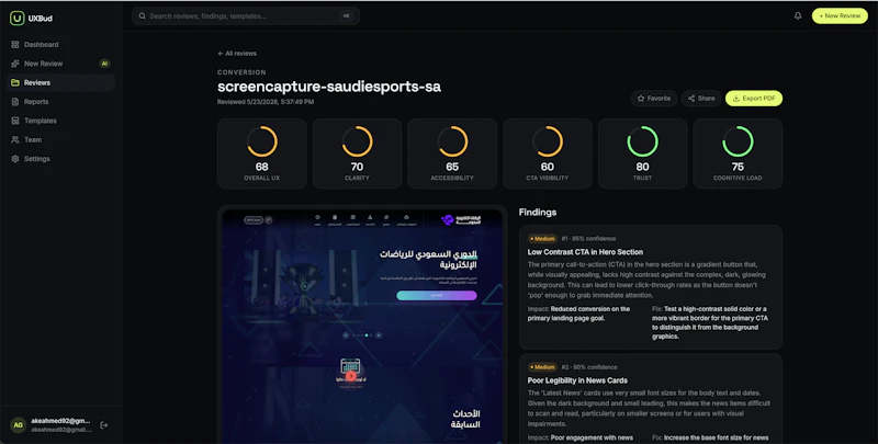 UXBud screenshot 2