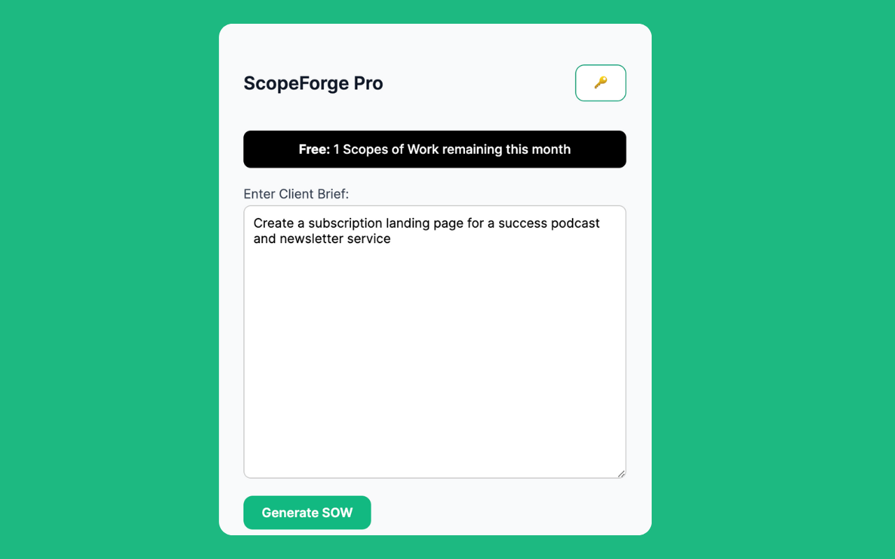 Scopeforge Pro - AL과 몇 초 만에 전문적인 작업 범위를 생성합니다 미디어 4
