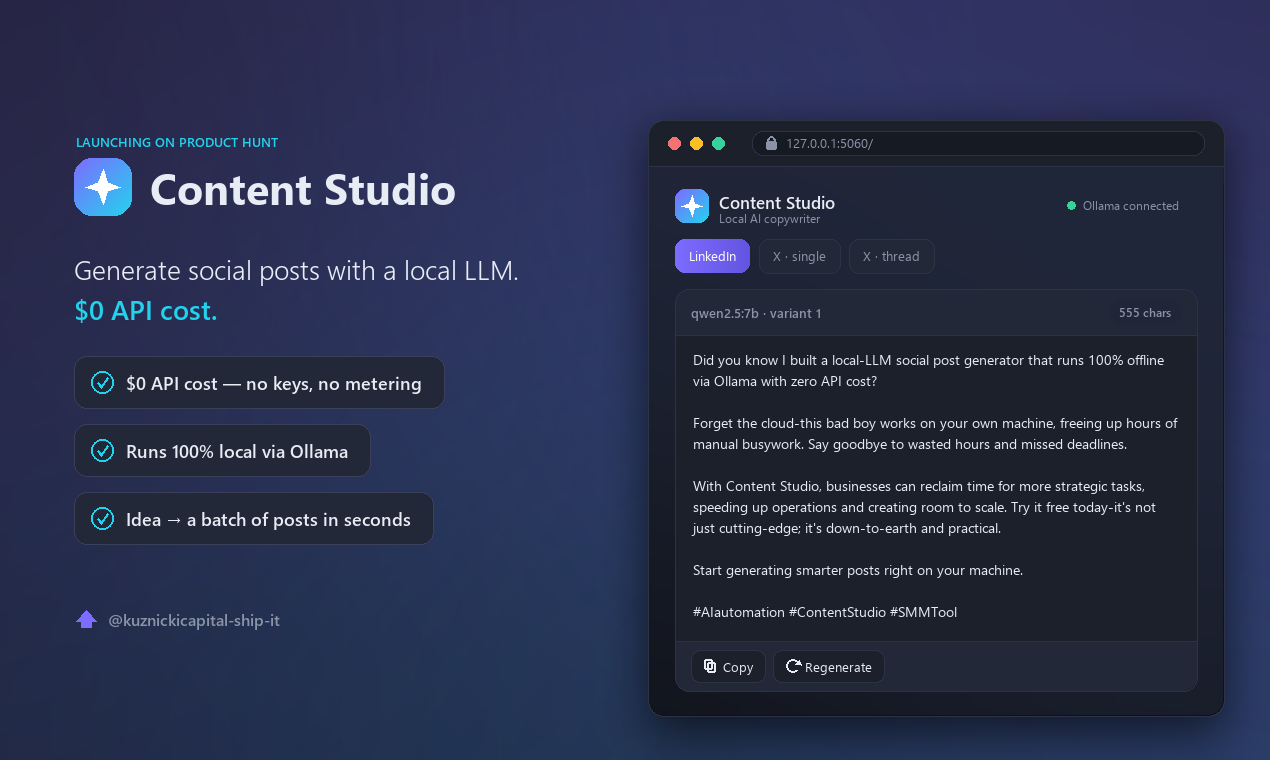 Content Studio gallery image