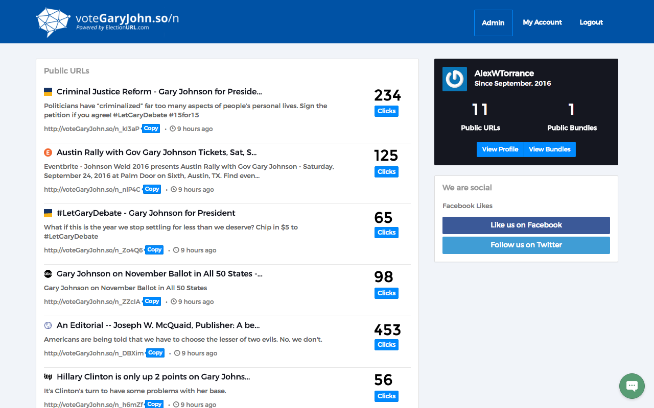 voteGaryJohn.so/n ElectionURL Maker gallery image