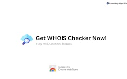 WHOIS Checker - Chrome Extension media 3