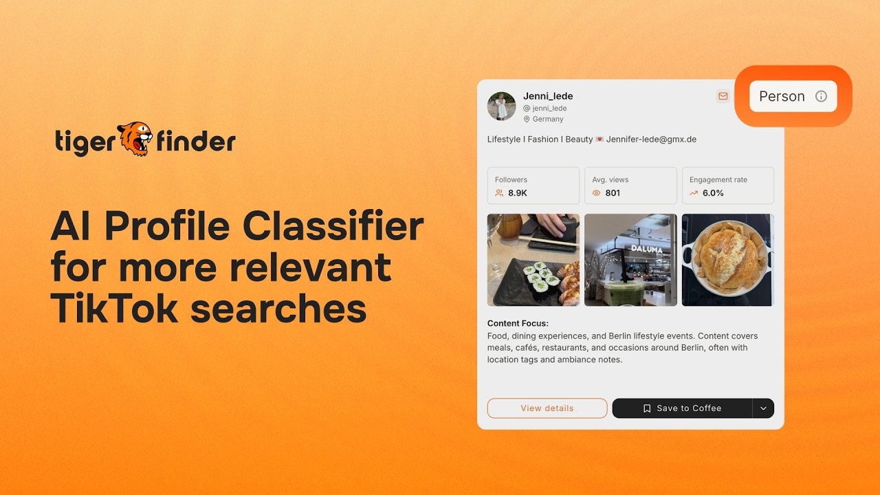 Tiger Finder AI Profile Classifier gallery image