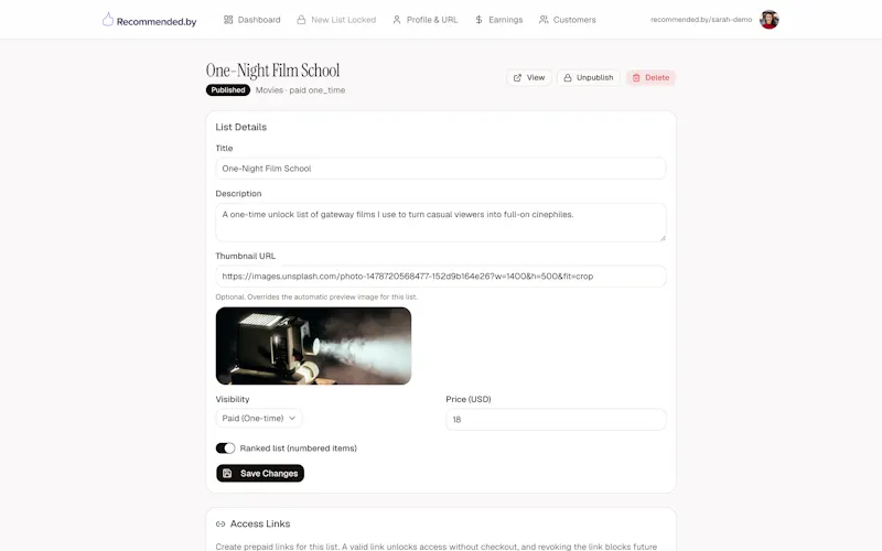 recommended.by screenshot 4