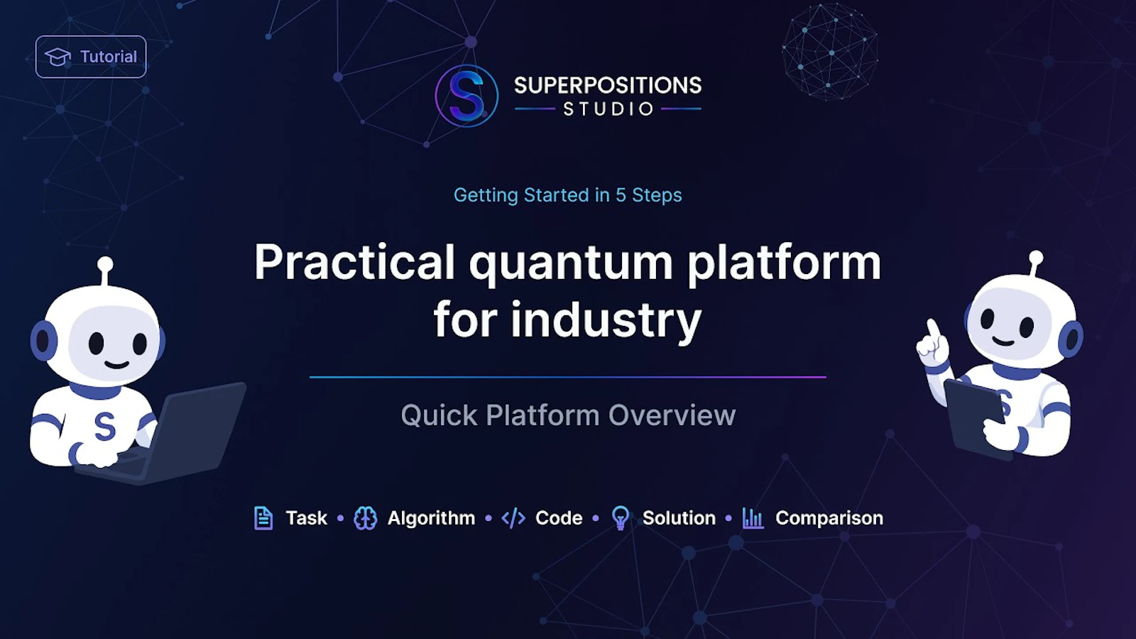 Superpositions Studio — Quantum platform screenshot 1 (video preview)