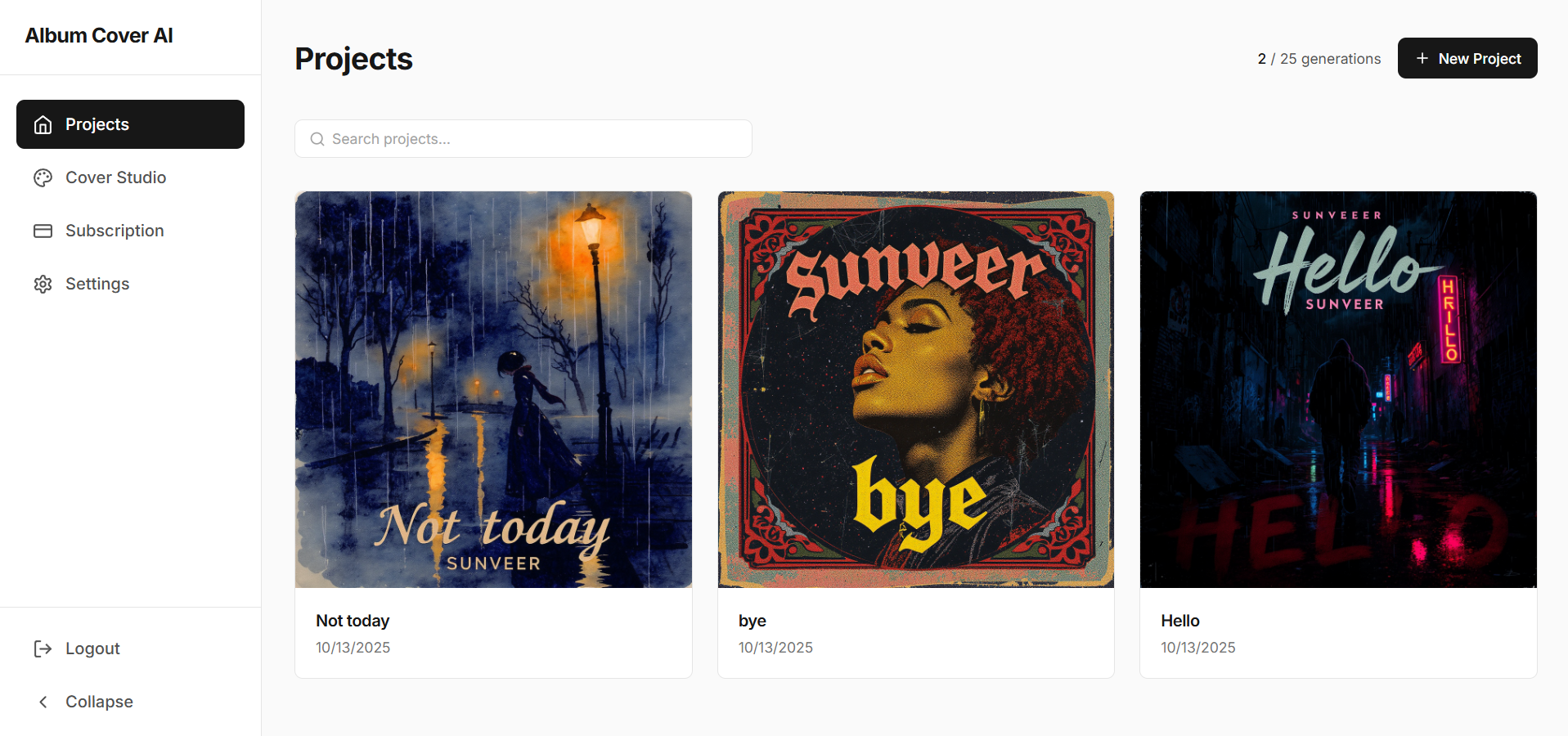 Album Cover AI gallery image