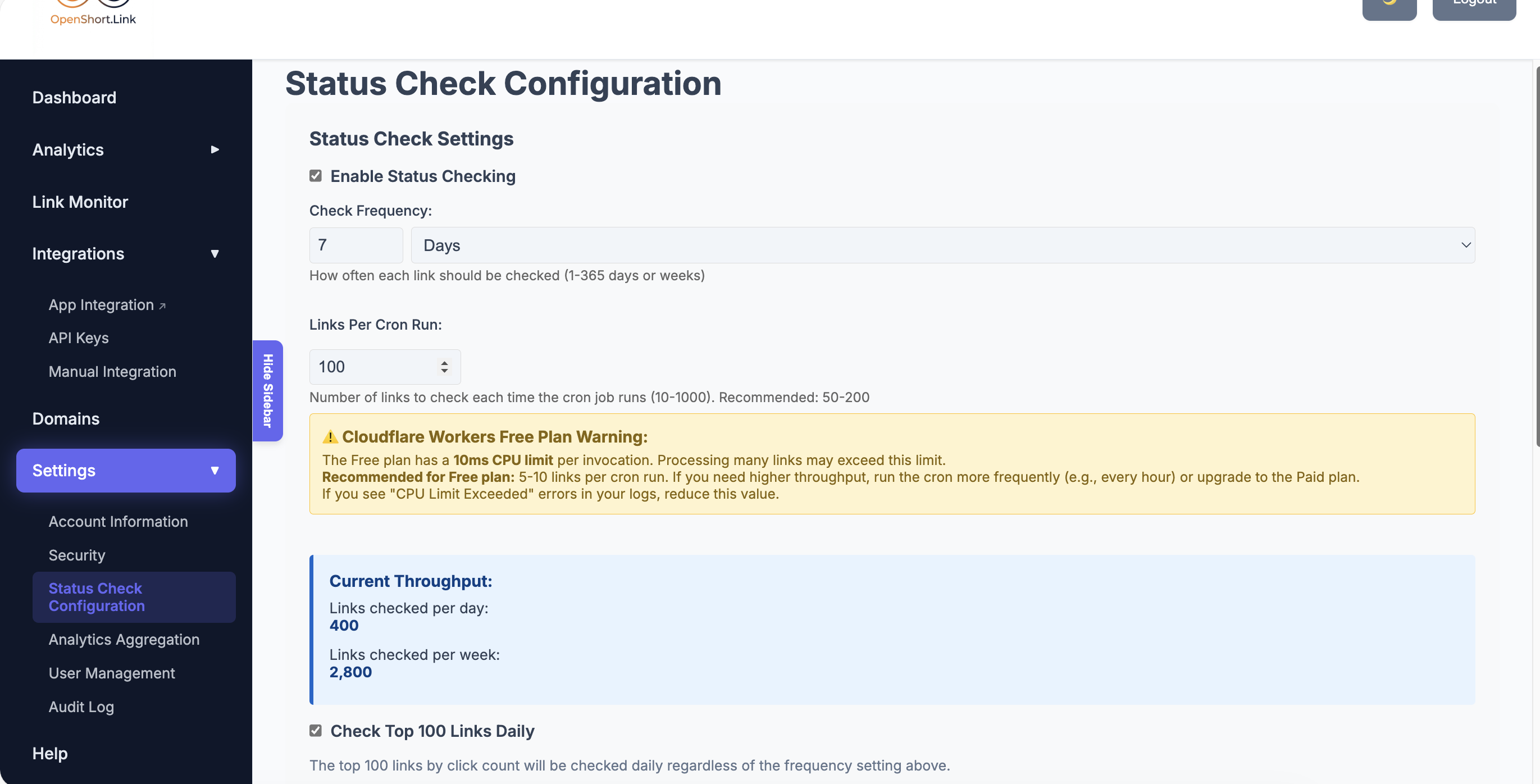 OpenShort.Link - Screenshot 5 showing product features and functionality