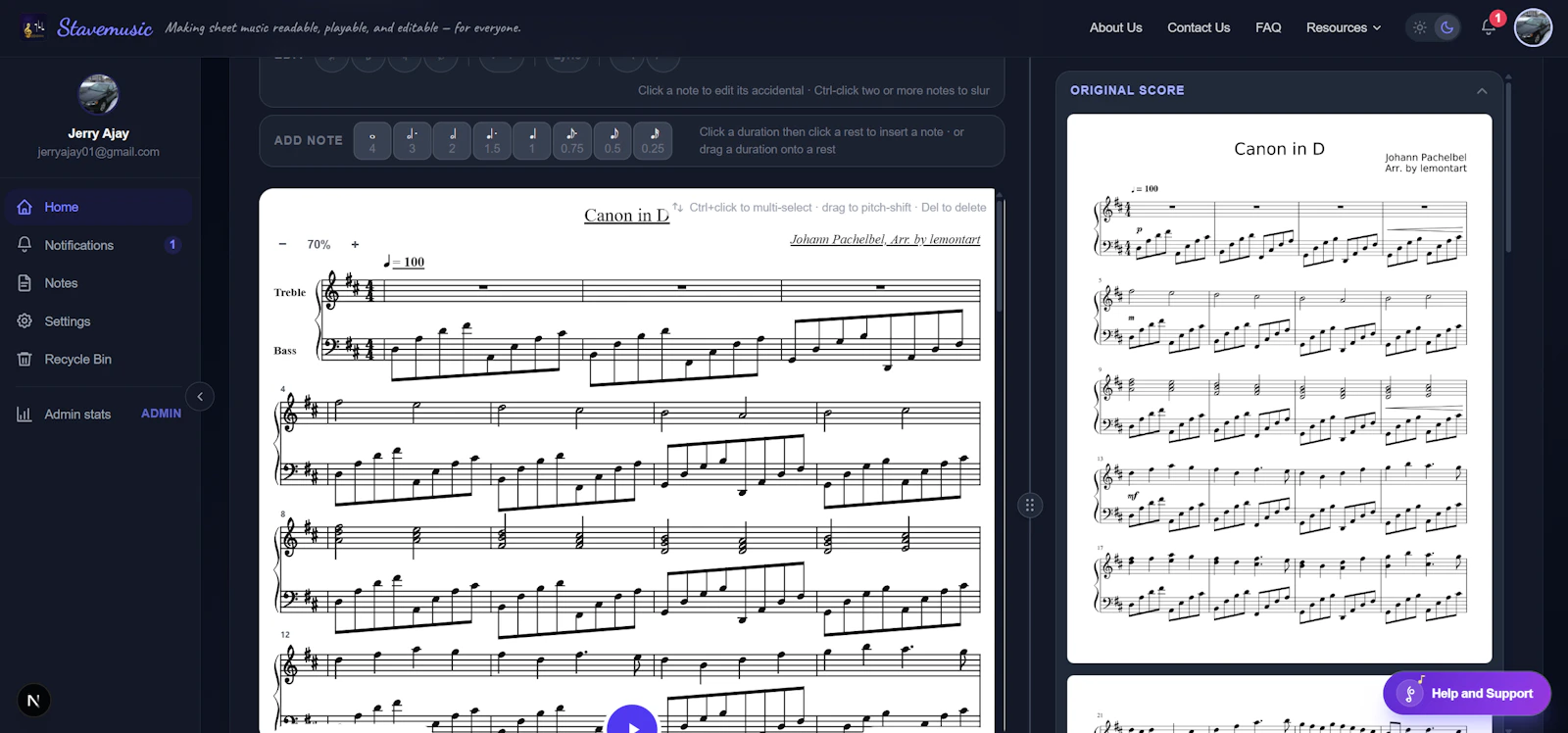 Stavemusic screenshot 1