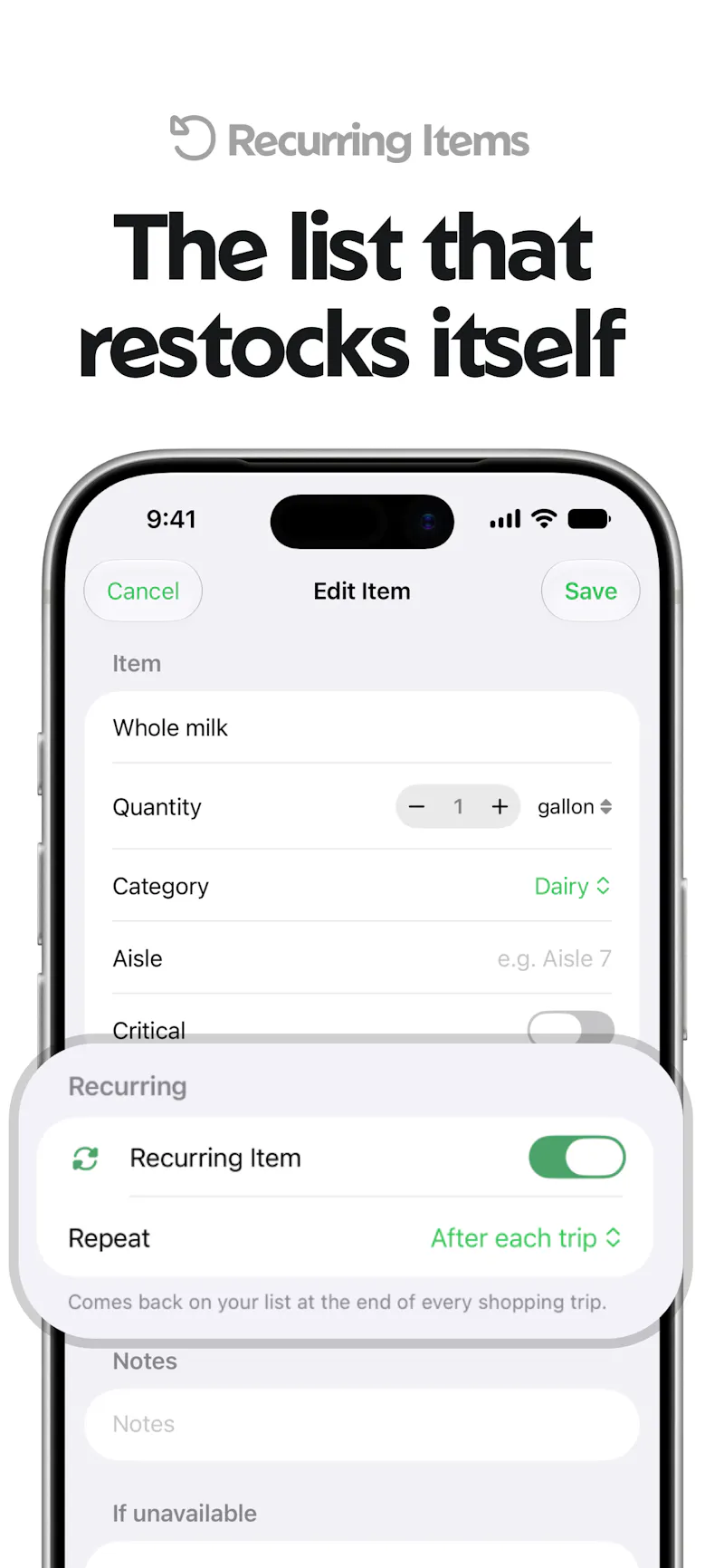 Grocer — The #1 Shopping List App screenshot 6