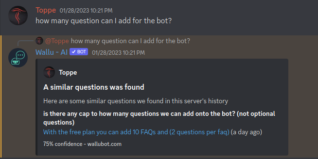 Helfen - Discord Bot, um häufig gestellte Fragen zu automatisieren Medien 4