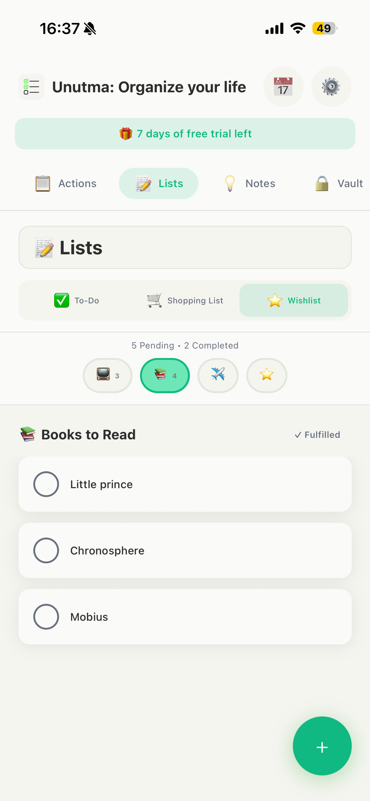Unutma — Remember Everything - Screenshot 4 showing product features and functionality