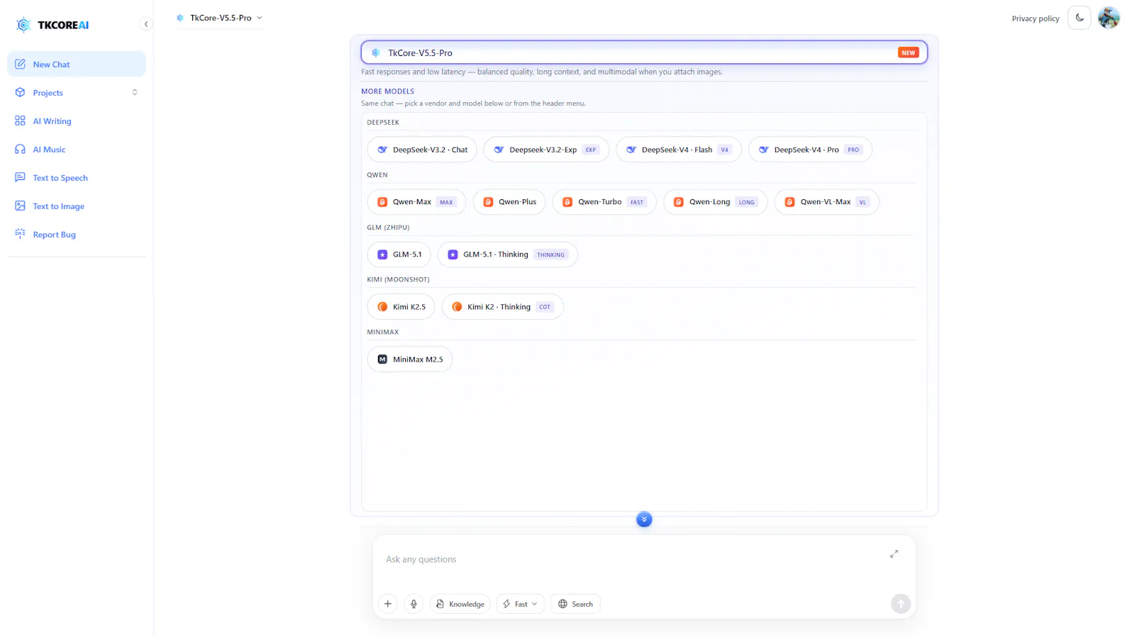 TKCORE AI screenshot 1