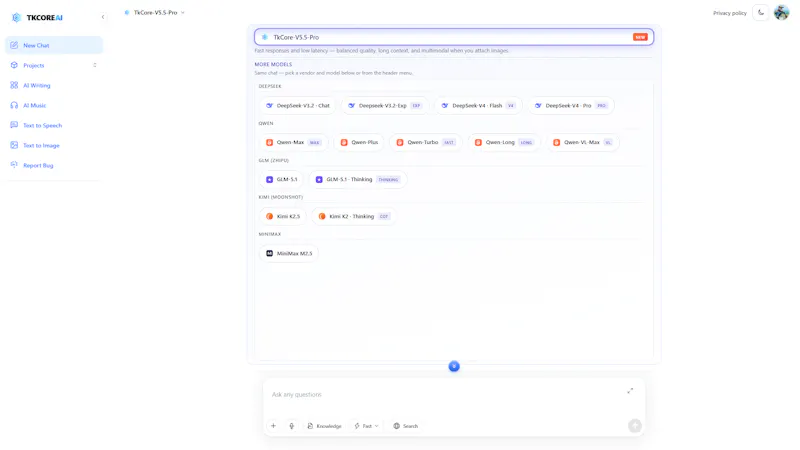 TKCORE AI screenshot 1