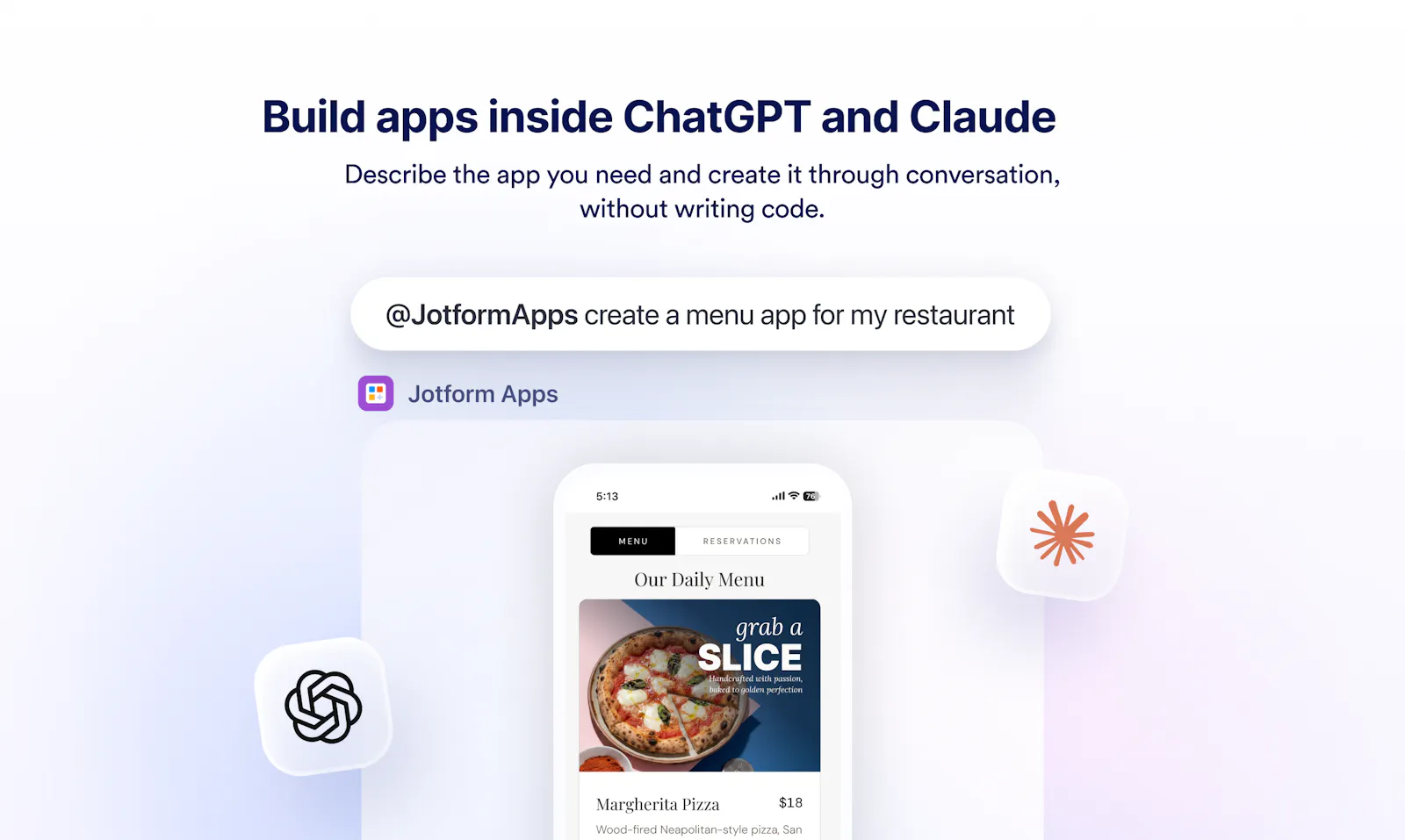 Jotform App Builder for ChatGPT & Claude screenshot 2