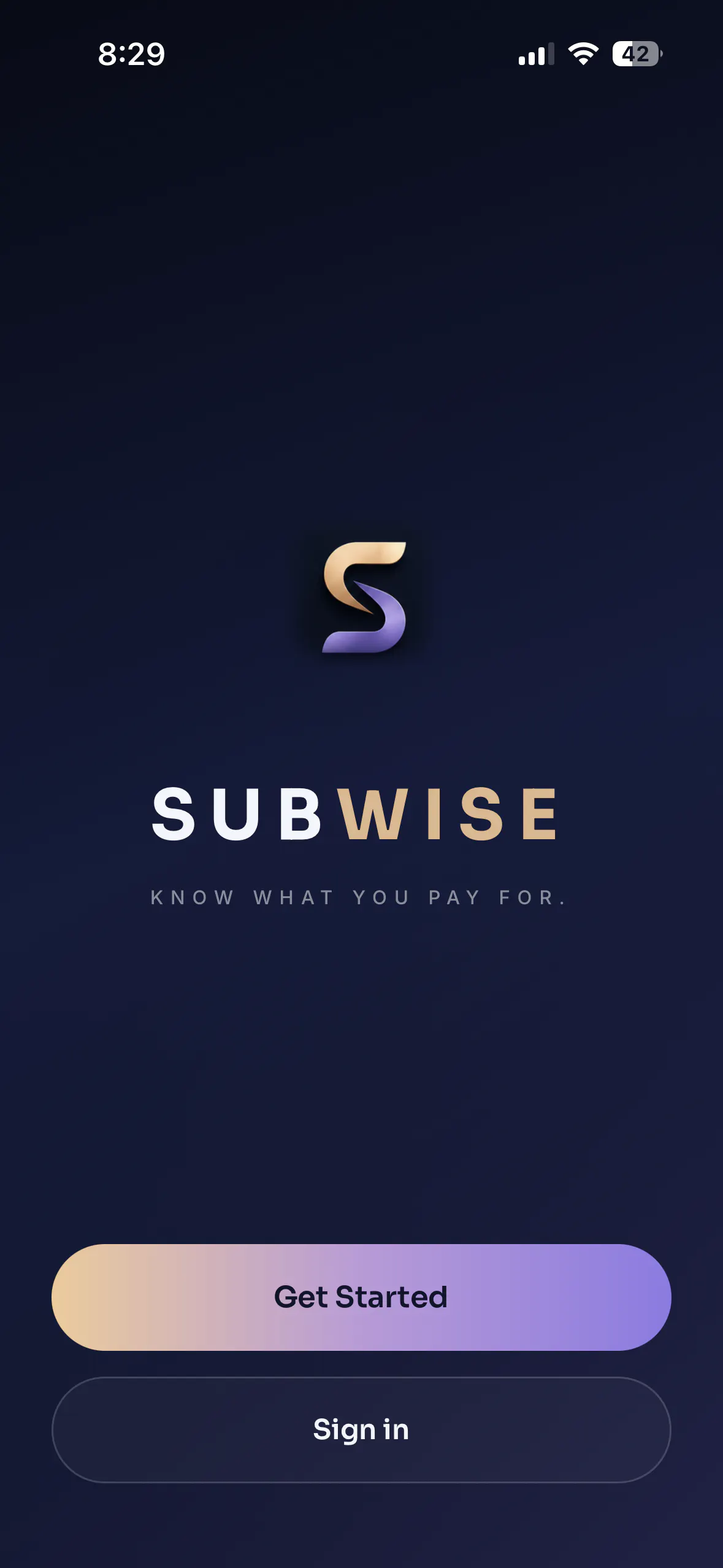 SubWise : Subscription Tracker gallery image