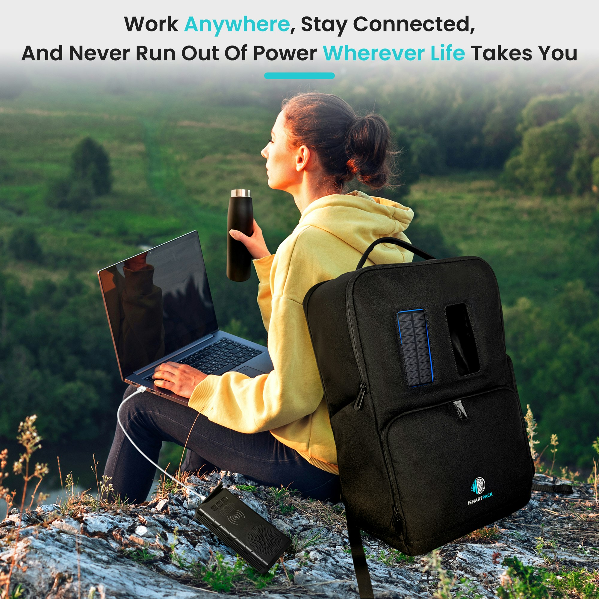 iSmartPack The World’s Smartest Backpack - Screenshot 4 showing product features and functionality
