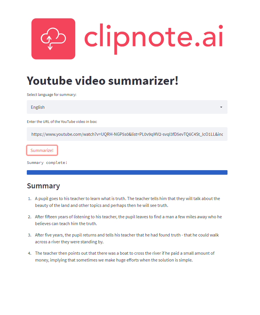 Clipnote.ai - Resúmenes instantáneos de video de YouTube con IA media 2