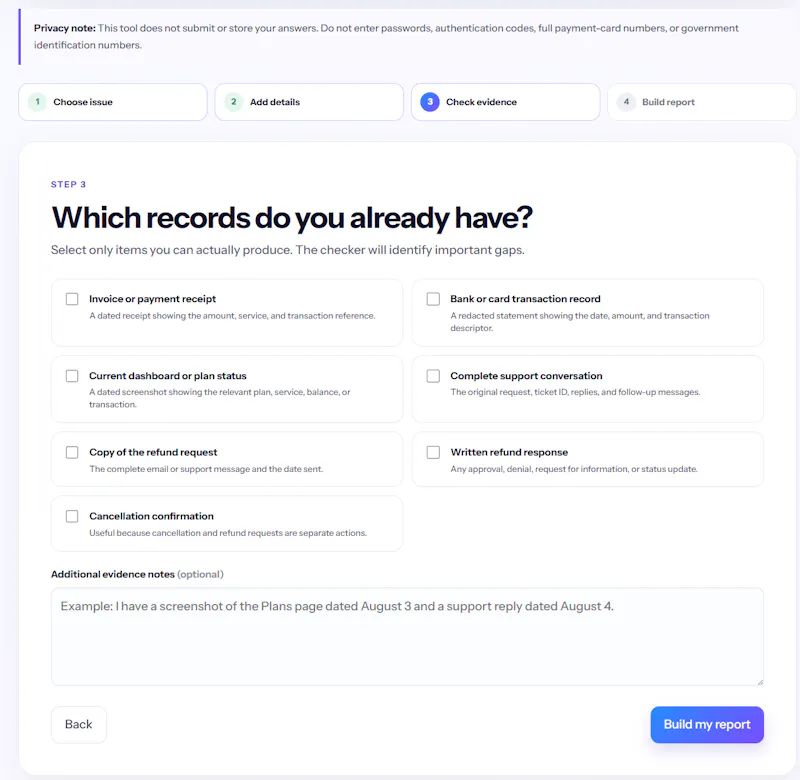 Sellvia Account Issue Checker screenshot 4